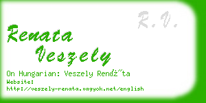 renata veszely business card